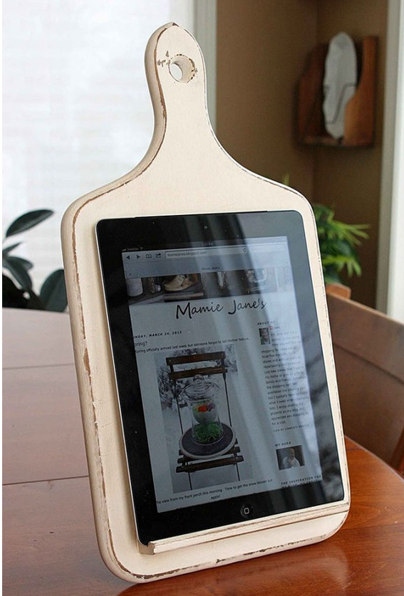 Porta Ipad com tábua de carne  (Foto: Reprodução)